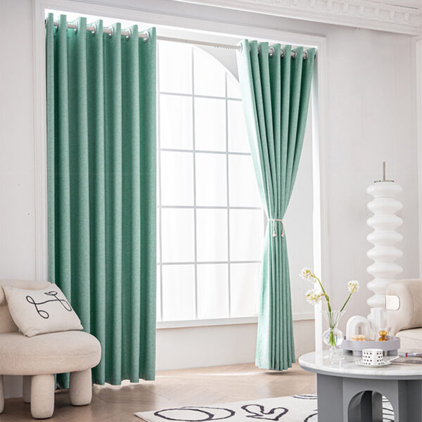 Natural Linen Thermal Curtains for Living Room  Grommet Thick Light Reducing Linen Curtains Window Neutral Panels for Bedroom/Farmhouse - Image 5