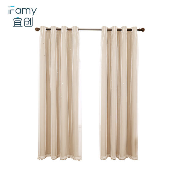 Elegant Cotton Room Darkening Blackout Curtains for Living Room Bedroom Thermal Insulated Privacy Grommet Window Curtain Panels