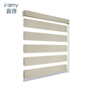 Cordless Zebra Blinds for Windows Free-Stop Window Blinds Dual Layer Light Control for Day and Night, Light Filtering Sheer Shades for Home, Bedroom, Easy to Install