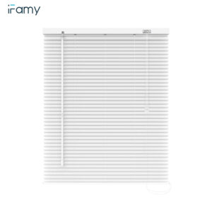 Cordless Aluminum Mini Blinds for Windows 1" Room Darkening Metal Horizontal Window Blinds Venetian Light Adjust Custom Window Shades for Home Office Door Custom Size