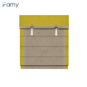 Roman Shades for Windows, Light Filtering and Heat Blocking Roman Blinds for Home Living Room Door Bedroom, Linen Textured