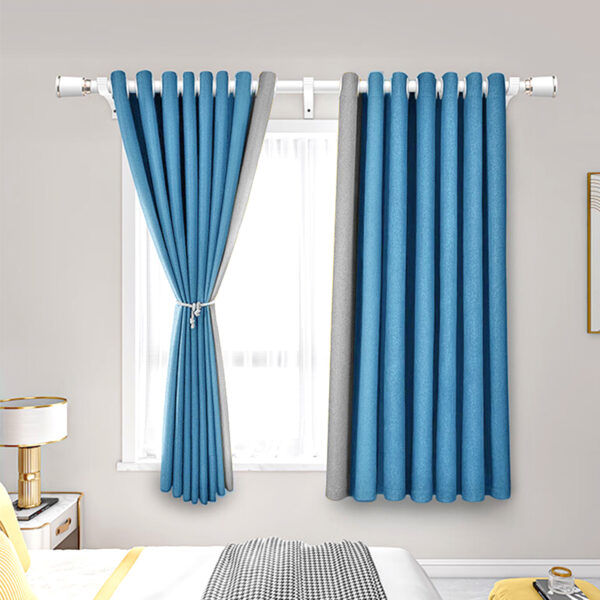 Elegant Cotton Room Darkening Blackout Curtains for Living Room Bedroom Thermal Insulated Privacy Grommet Window Curtain Panels - Image 2