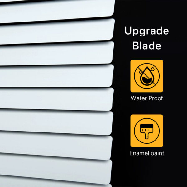 Cordless Aluminum Mini Blinds for Windows 1" Room Darkening Metal Horizontal Window Blinds Venetian Light Adjust Custom Window Shades for Home Office Door Custom Size - Image 3
