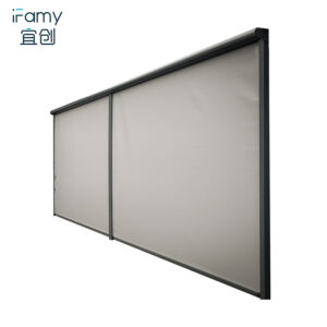 Outdoor Roller Shades for Patio with New Operation Mode, Upgraded Materials Patio Shades Roller Up Outdoor with 95% UV Protection, Outdoor Blinds for Patio Proch