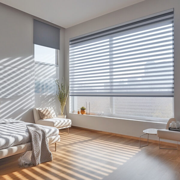 Zebra Roller Window Blinds,Custom Cut to Size,Roller Blinds Dual Layer Roller Shade Blinds - Image 2