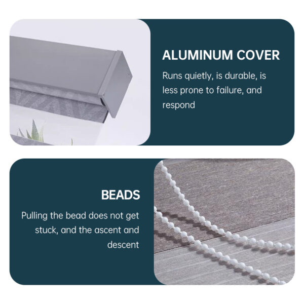 Zebra Roller Window Blinds,Custom Cut to Size,Roller Blinds Dual Layer Roller Shade Blinds - Image 3