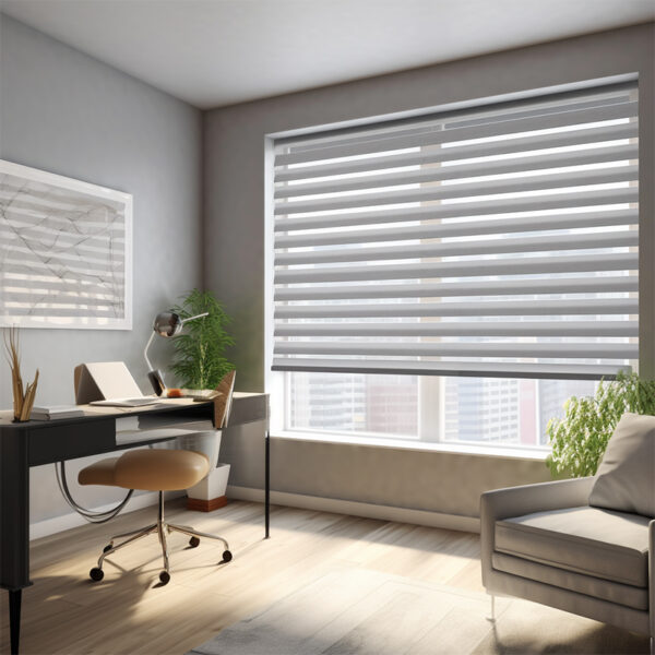 Zebra Roller Window Blinds,Custom Cut to Size,Roller Blinds Dual Layer Roller Shade Blinds - Image 6